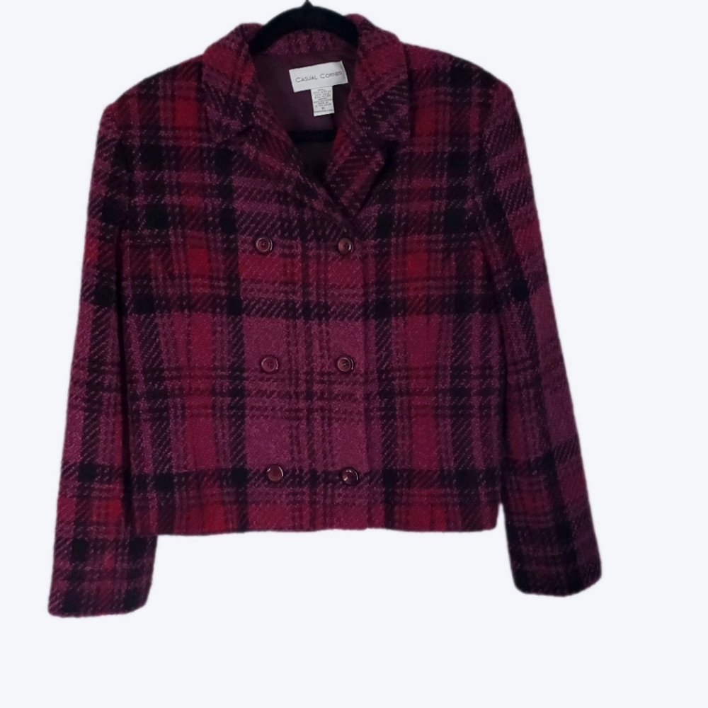 Casual Corner Vintage Purple Suit Jacket